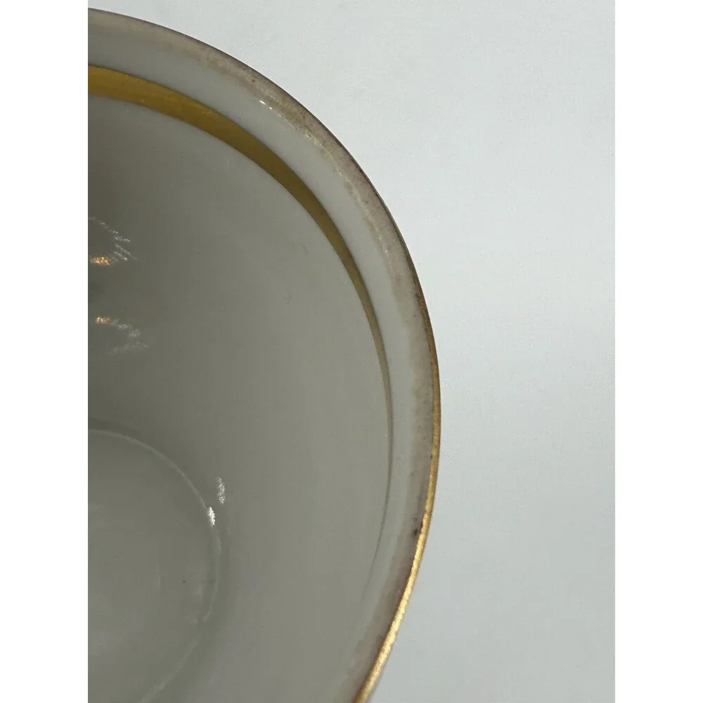 Antique MZ Moritz Zdekauer Tea Cup & Saucer Hand Painted 